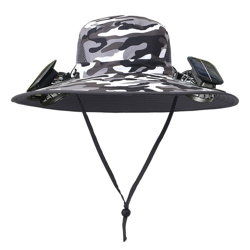 Outdoor Solar Fan Hat