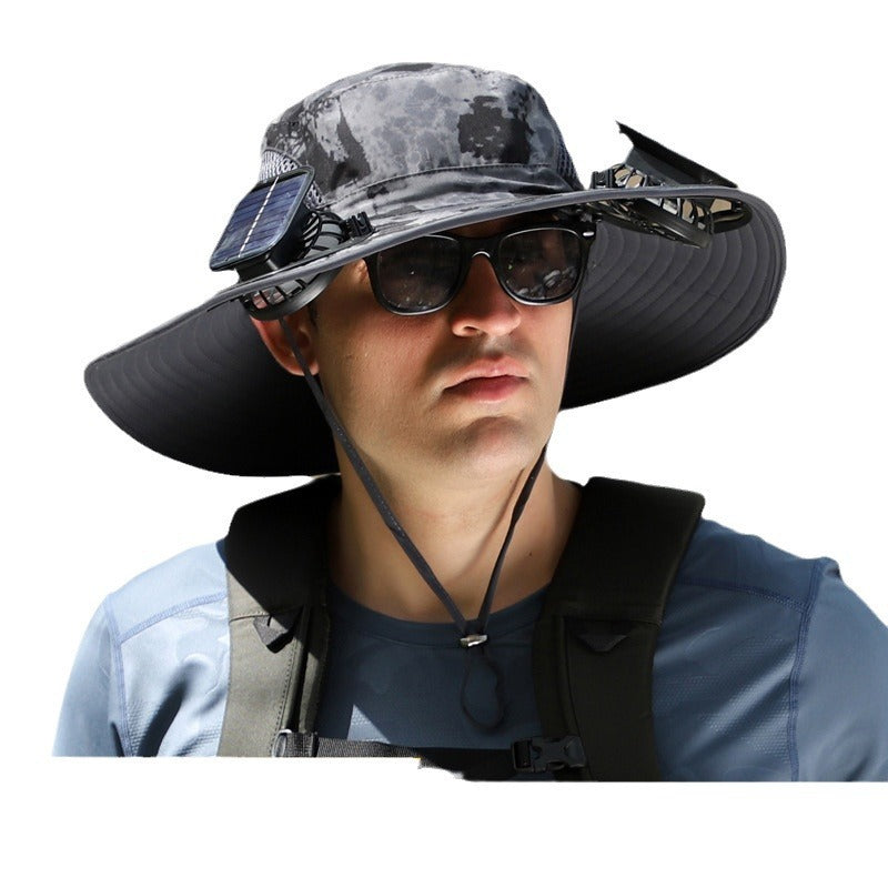 Outdoor Solar Fan Hat