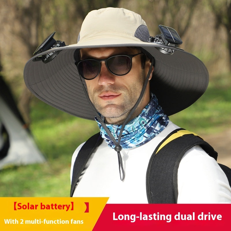 Outdoor Solar Fan Hat