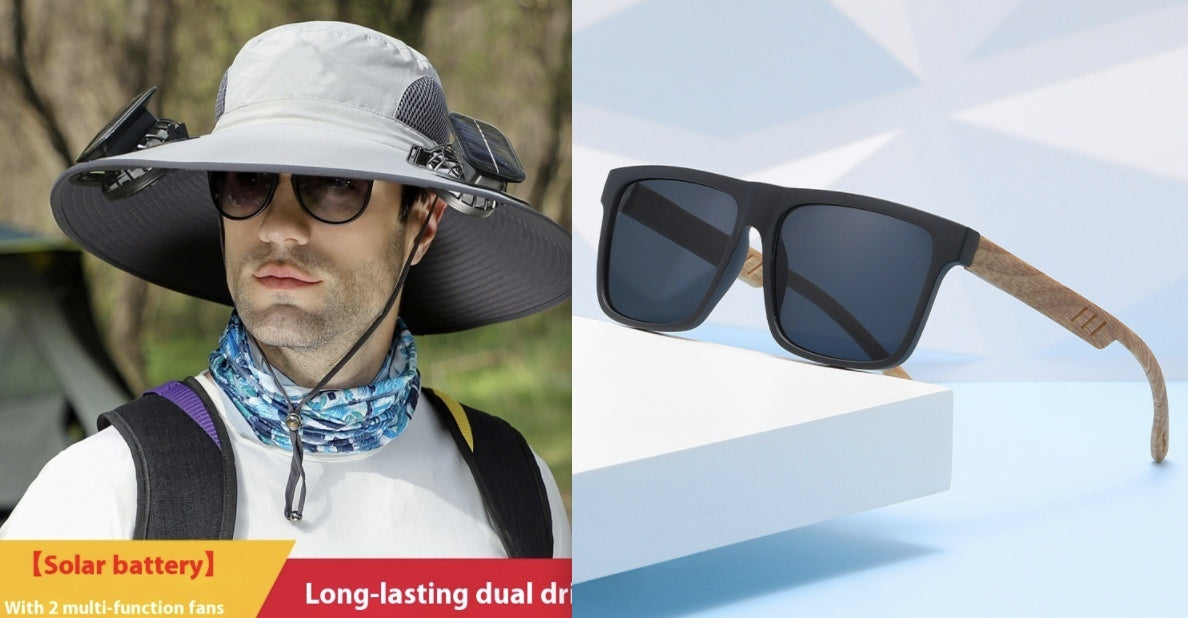 Outdoor Solar Fan Hat