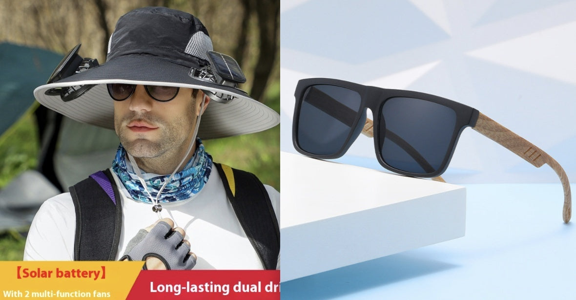 Outdoor Solar Fan Hat