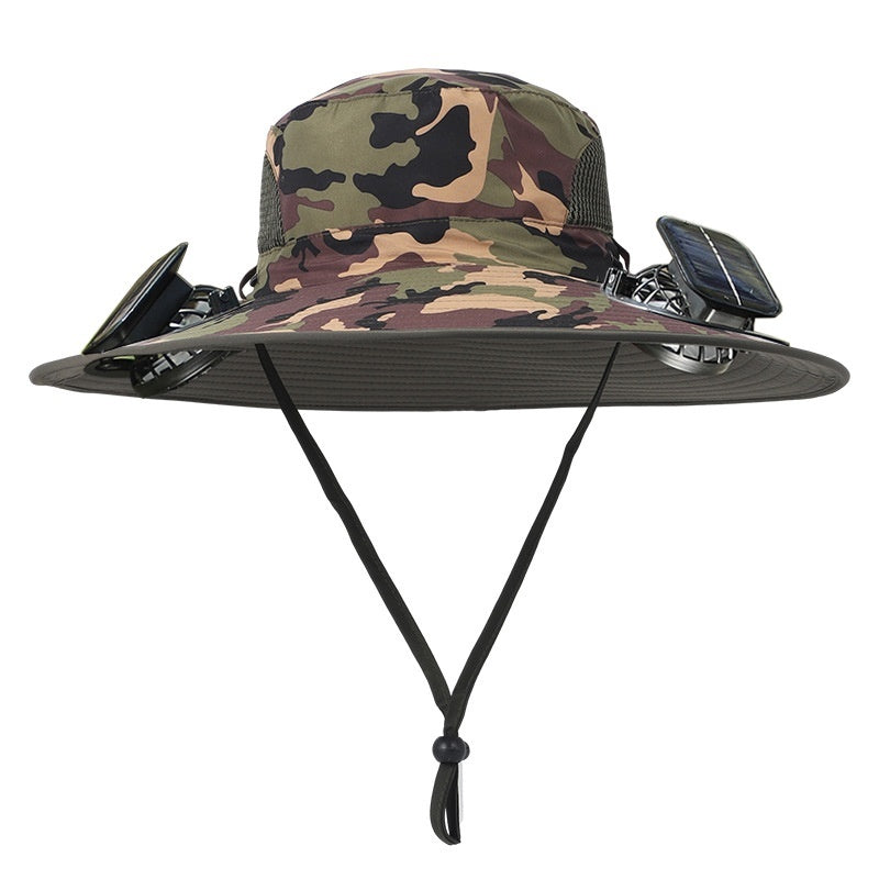 Outdoor Solar Fan Hat