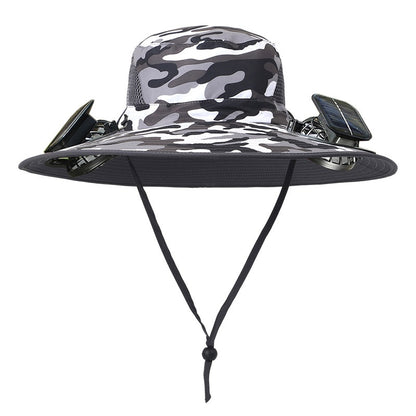 Outdoor Solar Fan Hat