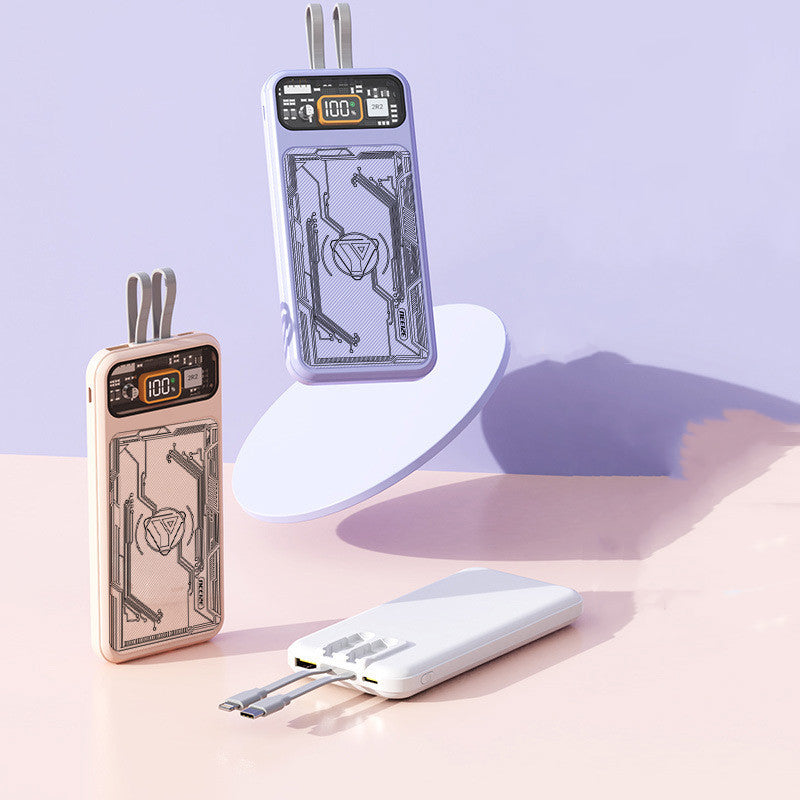 With Cable Large Capacity Portable Power Bank