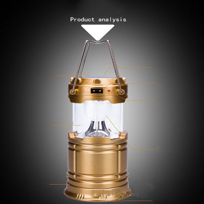 Solar Charging Multifunctional Telescopic Camping Lantern
