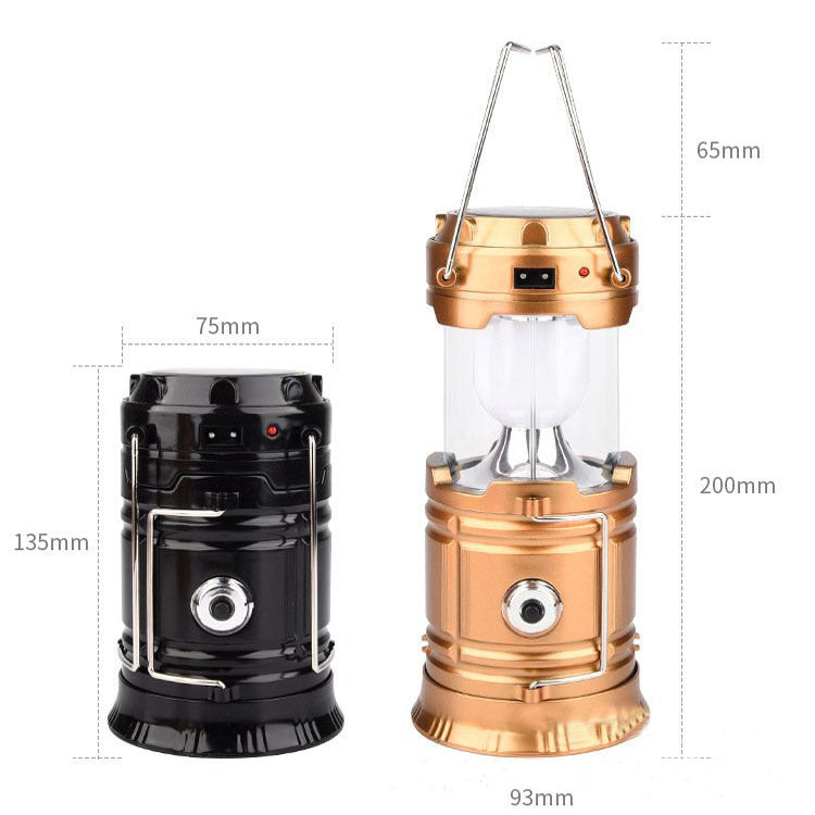 Solar Charging Multifunctional Telescopic Camping Lantern