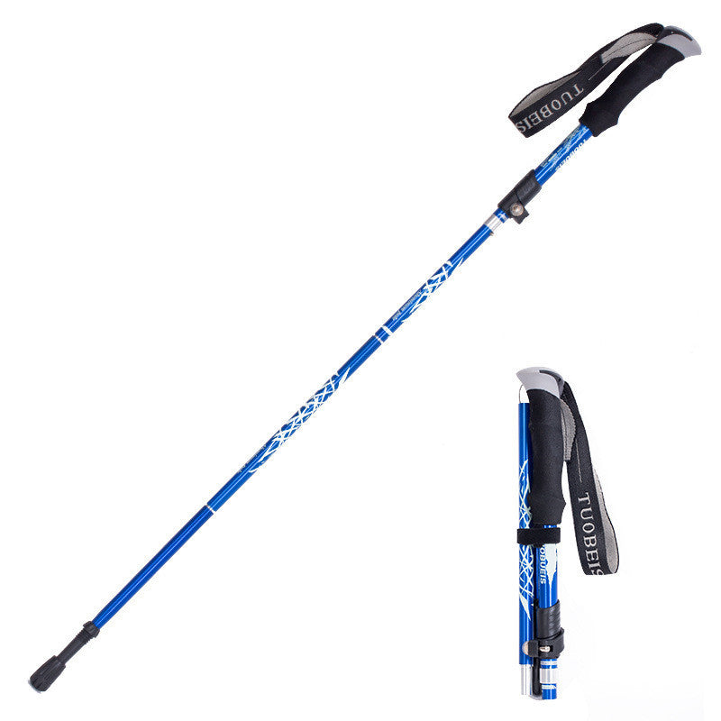 Ultralight Aluminum Alloy 5-Section Adjustable Trekking Poles