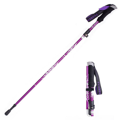 Ultralight Aluminum Alloy 5-Section Adjustable Trekking Poles