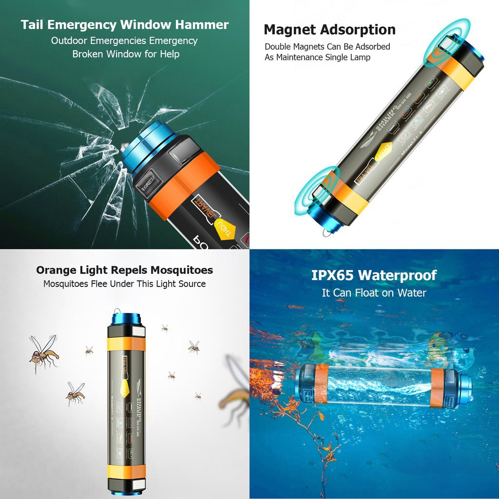 Multi-Function Camping Lantern & Flashlight | USB Rechargeable, Waterproof & Magnetic Base
