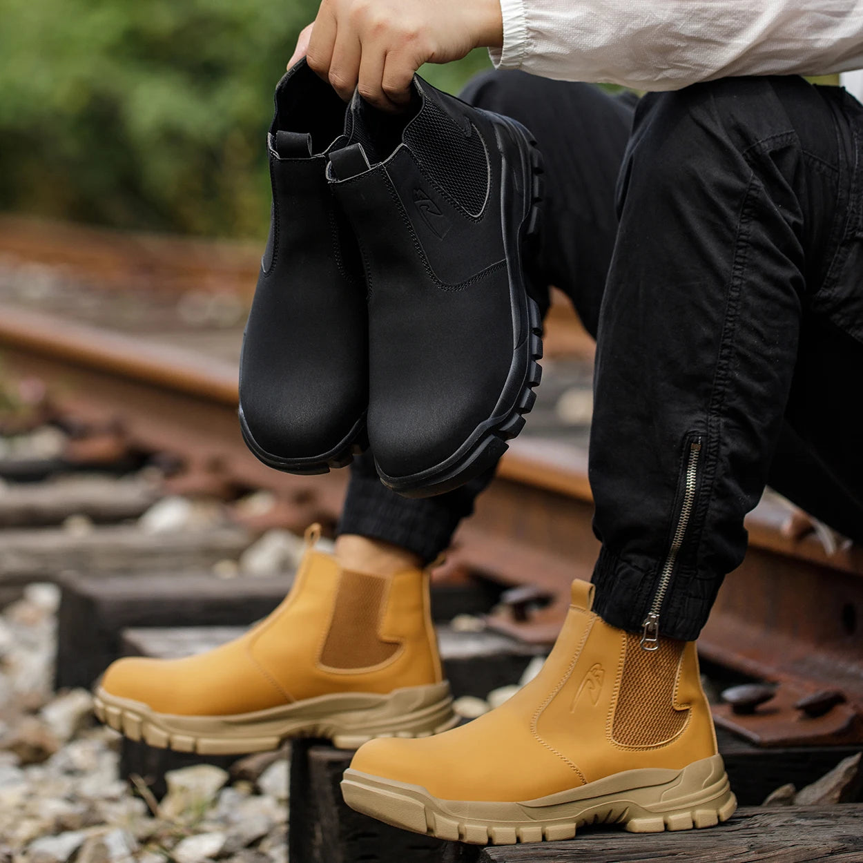 Waterproof Men's Steel Toe Safety Work Boots