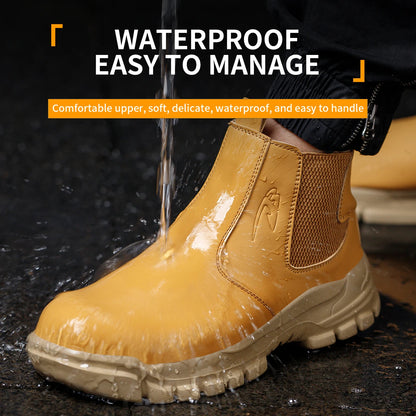 Waterproof Men's Steel Toe Safety Work Boots