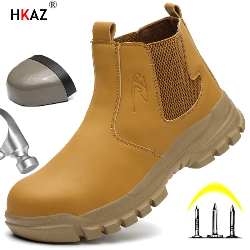 Waterproof Men's Steel Toe Safety Work Boots