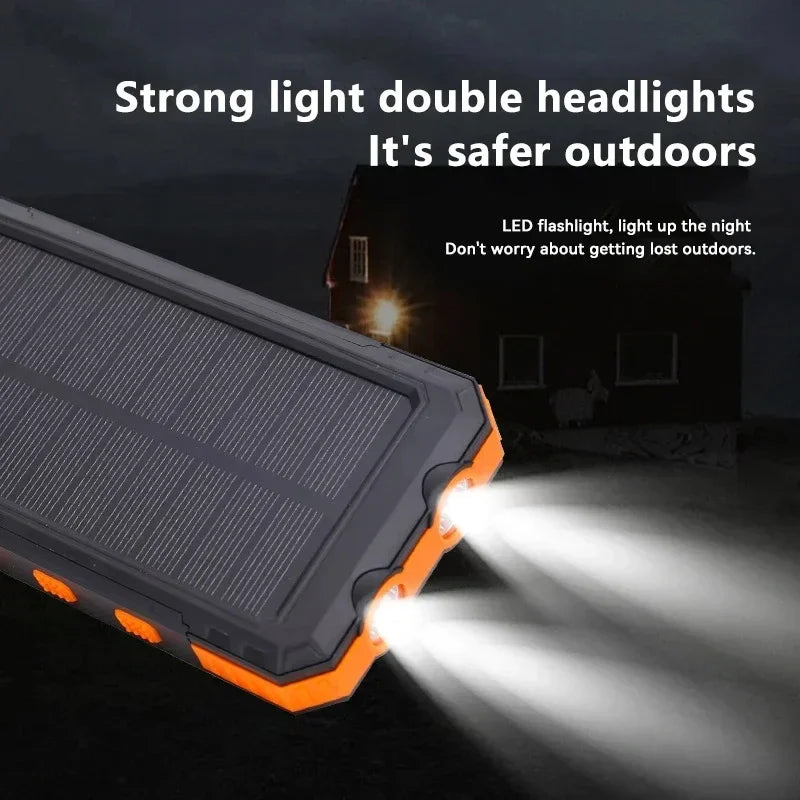 High-Capacity Portable Power Bank with LED Flashlight