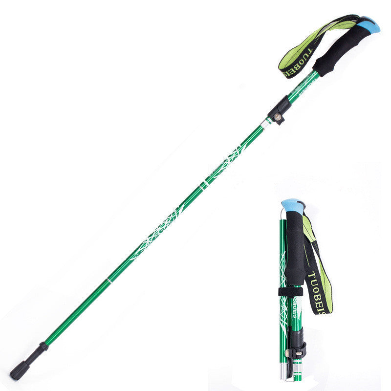 Ultralight Aluminum Alloy 5-Section Adjustable Trekking Poles